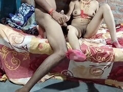 Desi newlyweds enjoy a hot night of honeymoon sex in their apartment