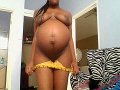 Ricka preggo yankee dark-hued Skype Show Webcam