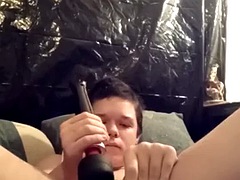 Filling me with a big cock clear and making my little cock
