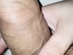 Step mom close up handjob step son dick