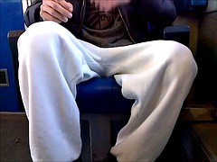 Handjob on a Train 4 - Justanotherme84 masturbates on a moving train