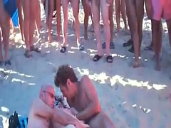 Velvet Swingers Club sex party on nude beach