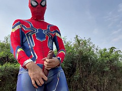 Asian Spiderman at the 2024 Songkran Festival