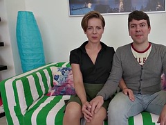 Sexy Ukrainian Wife Sasha Zima Turns Her Hubby Into a Cuckold