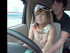Jav amateur Shirai nude Driving Gets electro-hitachi Action