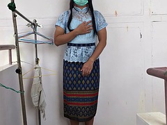 Ladyboy solo thai blue dress set