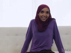 Petite Hijab Teen gets fucked & cover in cum