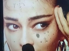 Tribute to cute slut Ananya Pandey cum and spit