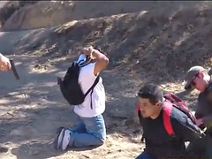 Border jumper gets fucked by a nasty border patrol officer