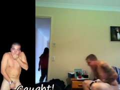 Caught wanking by female friend