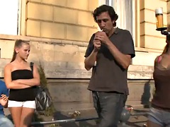 Niemowlę, Duże cycki, Blondynka, Hardcore, Publiczny, Rumuński