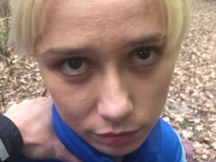 Smallish Russian Teenager Pounded in Jaws by Stranger in Woods!