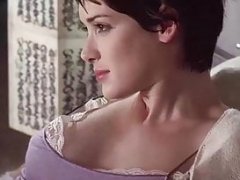 Winona Ryder nipple slip in nightie