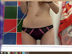 Masturbation, Petite femme, Rousse roux, Russe, Adolescente