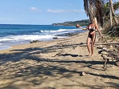 Spiaggia, Tette grandi, Masturbazione, Matura, Mamma che vorrei scoparmi, Solo, Tette, Giochi