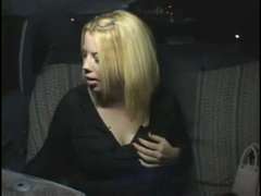 Highly Horny Thick Plump Soiree Woman jizzing in Taxi Cab-P1