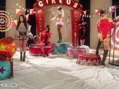 Lesbian Circus Orgy w/ Abella Danger, Angela White, jessica drake...