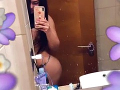 Sofia Silva naked in the bathroom