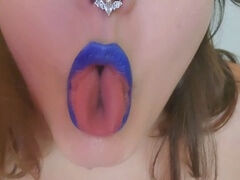 Blue Lips and Saliva Fetish: Teen's First-Time Experience