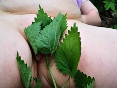 Tits, ass and pussy - nettle - in public