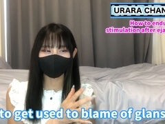 Japanese girl reveals techniques to endure glans torment after orgasm ?