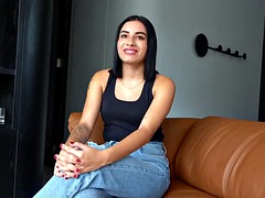 Latina Casting - Teen Miss Colombia caught fucking in fake audition