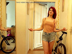 GERMAN SCOUT - red-haired school teenager Jenny Fuck at Casting