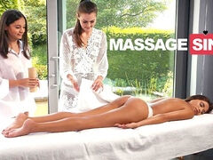 Massage Sins featuring Shrima Malati's massage table xxx