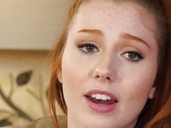Ginger Teenage Teases Stepdad with Flashes of Muff