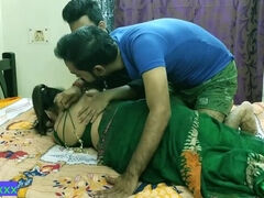 Indian hot Milf aunty fucking with two brother !! Nokrani se love with dirty audio