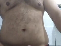 Young bear shows his face, body and masturbates 5