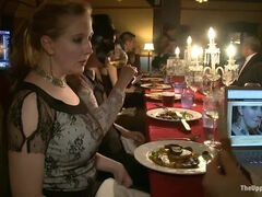Holly Heart, Cherry Torn, and Kait Snow Star in Doms Intense Dinner Party!