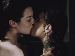 Joanna Angel and Stoya dare to fuck each other in shower