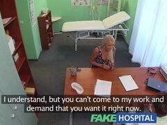 FakeHospital Doctors hot blonde wife demands his seed in his office