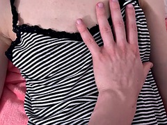Teen stepsister let me touch her tits secret handjob teen
