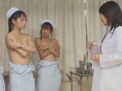 Unbelievable flat chested Japanese girl in medical sex video