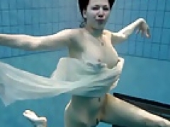 Specific Czech teen bushy cum bucket in the pool