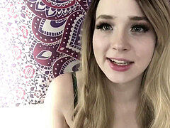 demeaning JOI from a bratty ash-blonde teen