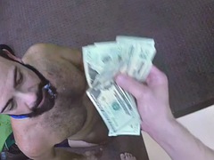 Facial gaypawn rims and fucks bottom in the office until facial