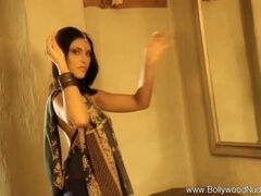 Beautiful Bollywood dancer teases and delights us in the bedroom