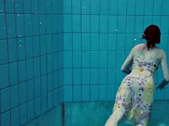 Russian petite skinny beauty Lera underwater