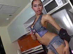 Pretty ladyboy rectally pummeled until ejaculation