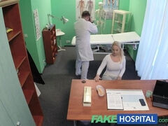 FakeHospital Blonde with big tits wants to be a nurse