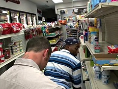 Public black butt fucked in the ass in the store after getting sucked