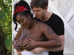 Black BBW Layton Benton gets drilled by white guy Markus Dupree