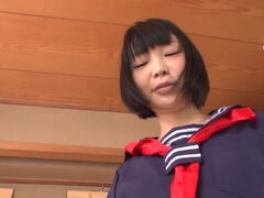 Divine Japanese Yuri Sakurai is making a perfect Blowjob