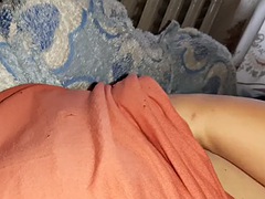 My sister is watching a movie and I masturbate in front of my girlfriend