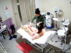 Hidden camera. cutie salon hair removal cooch