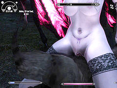 Skyrim: jaw-dropping Succubus milks an whole bandit camp