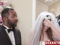 Hot bride fucks husbands black friends